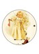 Girl Printed Fridge Magnet Round Multicolour