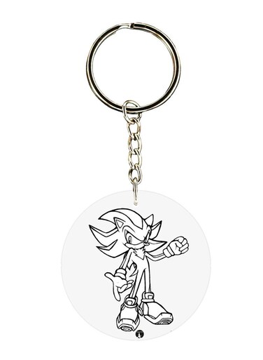 Sonic Printed Keychain
