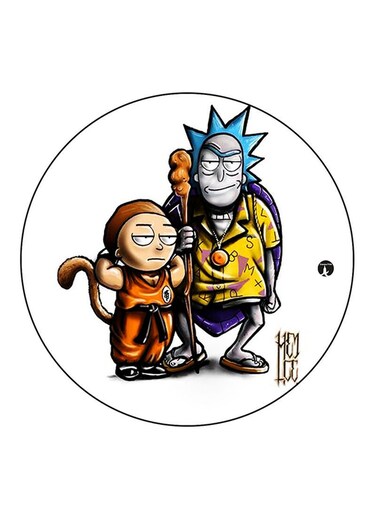 Rick And Morty Printed Fridge Magnet Multicolour