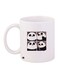 Cartoon Printed Coffee Mug White/Black 11ounce