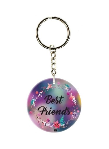 Best Friends Printed Keychain