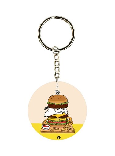 Cartoon Themed Dual Sided Keychain