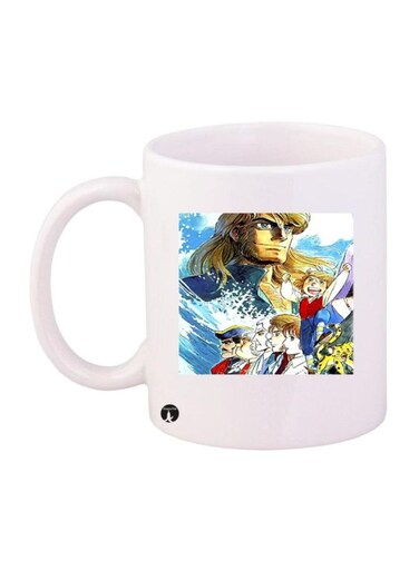 Jazeerat Al Kanz Printed Mug White/Blue/Beige Standard Size
