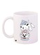 Dog Printed Coffee Mug White/Black/Grey 11ounce
