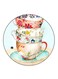 Cups Printed Fridge Magnet Round Multicolour