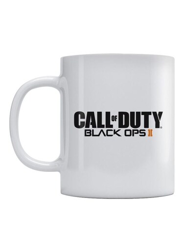 Call Of Duty Printed Mug White/Black/Orange 350ml