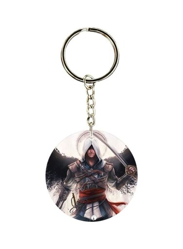 Double Sided Assassin's Creed Printed Plastic Keychain