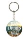 Double Sided English Phrases Printed Keychain