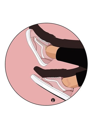 Shoes Printed Fridge Magnet Multicolour