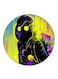 Man Printed Fridge Magnet Round Multicolour