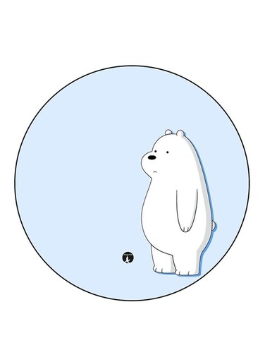 We Bare Bears Printed Fridge Magnet Multicolour