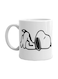 Snoopy Printed Mug White/Black Standard