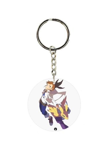 Double Sided Anime Digimon Printed Keychain