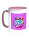 Back To School Printed Coffee Mug Pink/White/Purple