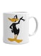 Daffy Duck Printed Mug White/Black/Yellow Standard