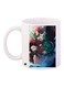 Anime Printed Coffee Mug White/Green/Brown 11ounce