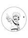 The Anime Naruto Printed Fridge Magnet Round Multicolour