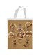 Coffee House Printed Shopping Bag Brown/White