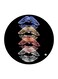 Printed Fridge Magnet Black/Blue/Red 5.5cm