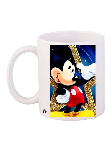 Mickey Mouse Printed Coffee Mug White/Blue/Red
