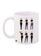 Cartoon Girl Printed Coffee Mug White/Black/Beige 11ounce