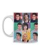 Friends Printed Mug White/Black/Blue 350ml