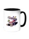 Crocodile And Sparrow Printed Coffee Mug White/Black 11ounce