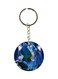 Girl With A Rabit Printed Keychain