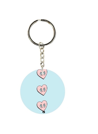 Heart Printed Keychain