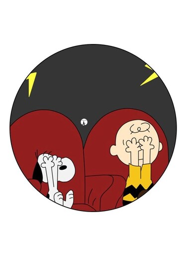 Cartoon Printed Fridge Magnet Grey/Red/White 5.5cm