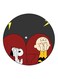 Cartoon Printed Fridge Magnet Grey/Red/White 5.5cm