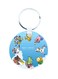 Digimon Anime Printed Wooden Keychain