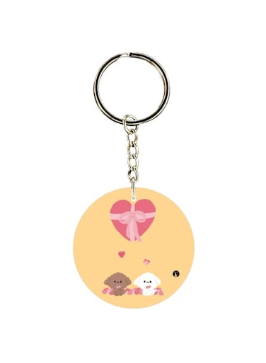 Cartoon Printed Keychain
