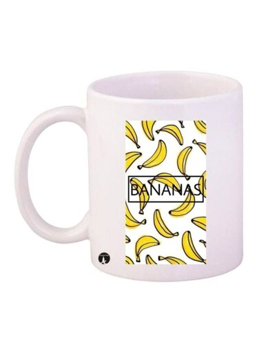 Banana Printed Mug White/Yellow/Black