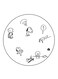Snoopy Printed Fridge Magnet Round Multicolour