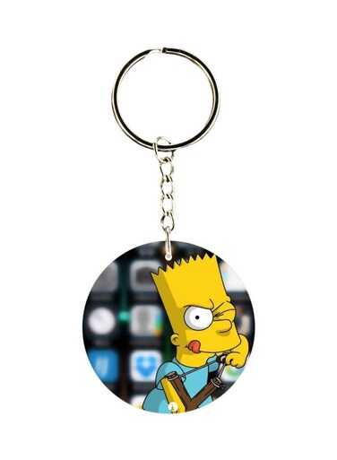 Bart Simpson Character Themed Keychain