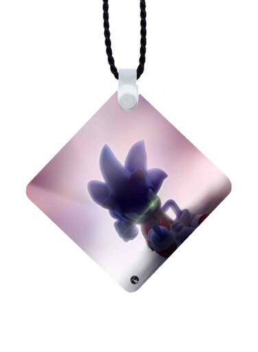 Sonic Printed Car Mirror Pendant