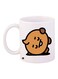 Cartoon Printed Coffee Mug White/Brown/Black 11ounce