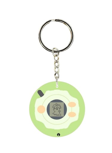 Anime Digimon Double Side Printed Keychain