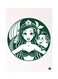 Metal Plate Of Disney Poster Green/White/Pink