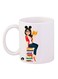 Durable Heat-Resistant Thick Wall Designed Ergonomic Handled Disney Printed Mug White/Yellow/Black