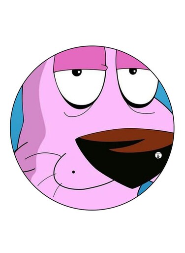 Courage The Cowardly Dog Printed Fridge Magnet Multicolour