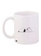Cartoon Dog Printed Coffee Mug White/Black 11ounce