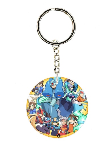Mega Man Double Side Printed Keychain