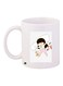 Girl Printed Ceramic Coffee Mug White/Pink/Black 11ounce