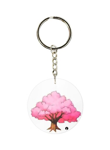 Cartoon Themed Single Sided Keychain