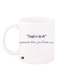Arabic Phrase Design Mug White/Black 12ounce