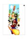 Mario Printed Metallic Plate Blue/Green/Red 20x15cm
