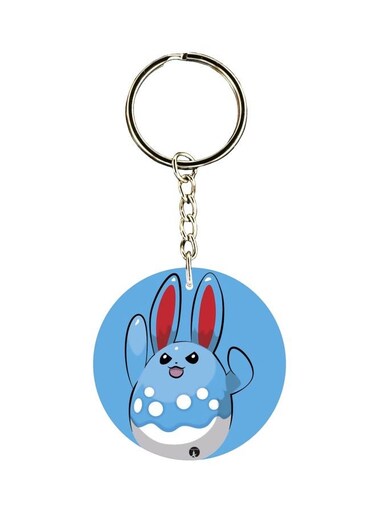Cartoon Printed Dual Sided Keychain
