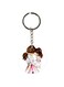 Girl Printed Dual Sided Keychain